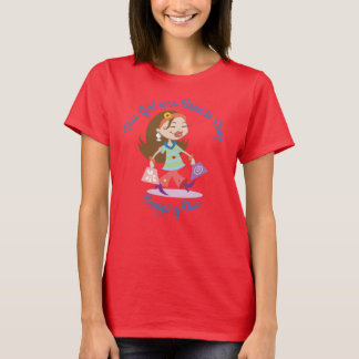 Camiseta Personalizado nacido para comprar funk Diva Blue T