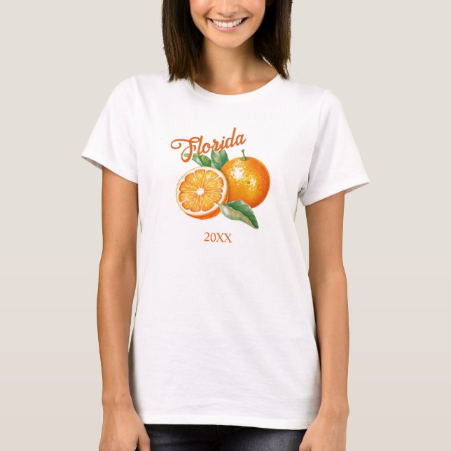 Camiseta Personalizado Naranja Florida (Anverso)
