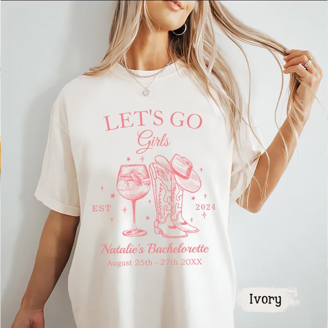 Camiseta Personalizado Nashville Bachelorette Party Let's G (Subido por el creador)
