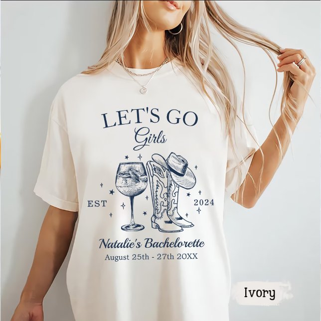 Camiseta Personalizado Nashville Bachelorette Party Let's G (Subido por el creador)
