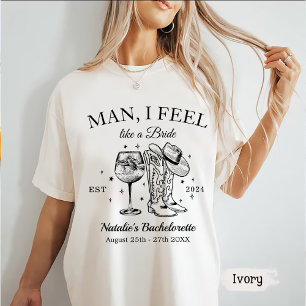 Camiseta Personalizado Nashville Bachelorette Party Men I F