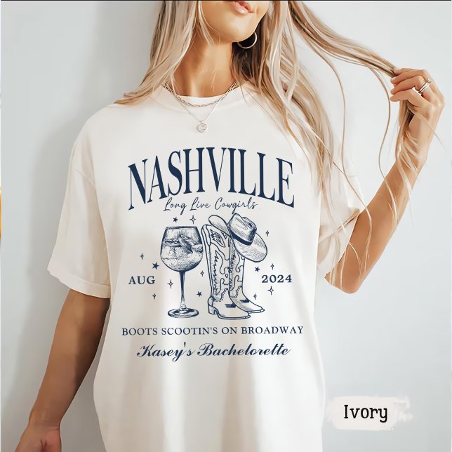 Camiseta Personalizado Nashville Bachelorette Rodeo Cocktai (Subido por el creador)