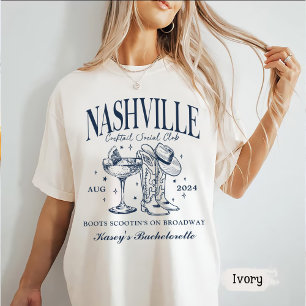 Camiseta Personalizado Nashville Bachelorette Rodeo Cocktai