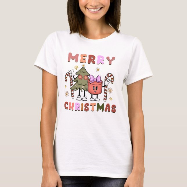 Camiseta Personalizado navideño vintage (Anverso)