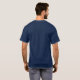 Camiseta Personalizado Navy Blue Añadir logo de la compañía (Reverso completo)