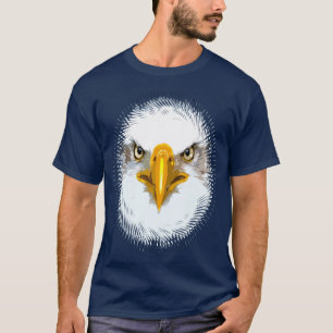 Camiseta Personalizado Navy Blue Modern Elegant Eagle Head
