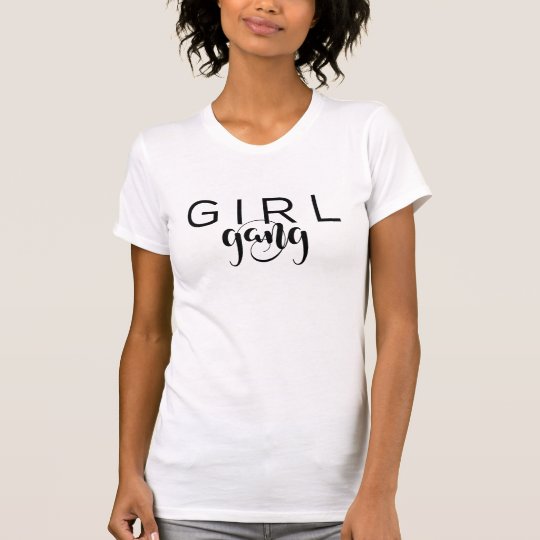 Camiseta Personalizado negro de la escritura de los chicas
