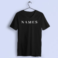 Personalizado negro simple Añadir su nombre elegan