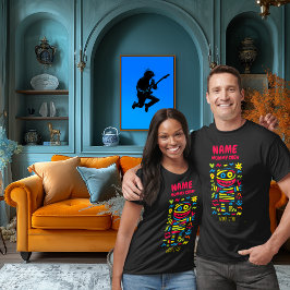 Camiseta Personalizado Neon Mummy Pop Art | Halloween de la