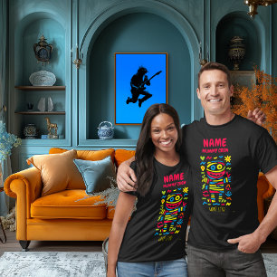 Camiseta Personalizado Neon Mummy Pop Art   Halloween de la