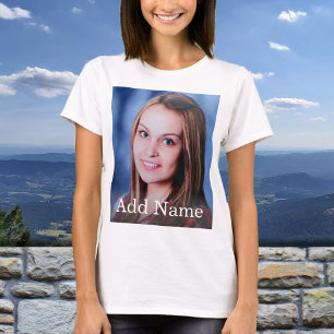 Camiseta Personalizado Nombre de foto Texto personalizado