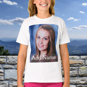 Camiseta Personalizado Nombre de foto Texto personalizado