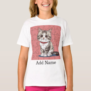 Camiseta Personalizado Nombre de foto Texto Rompecabezas pe