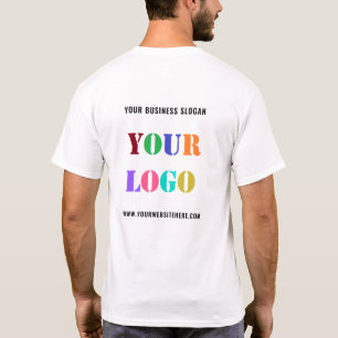 Camiseta Personalizado Nombre del logotipo Sitio Web Planti