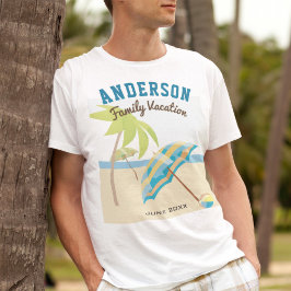 Camiseta Personalizado Nombre Familia Verano Vacaciones en 