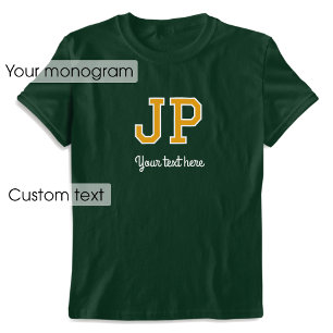 Camiseta Personalizado Nombre Monogramado Texto Gráfico de 