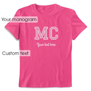 Camiseta Personalizado Nombre Monogramado Texto Gráfico ros