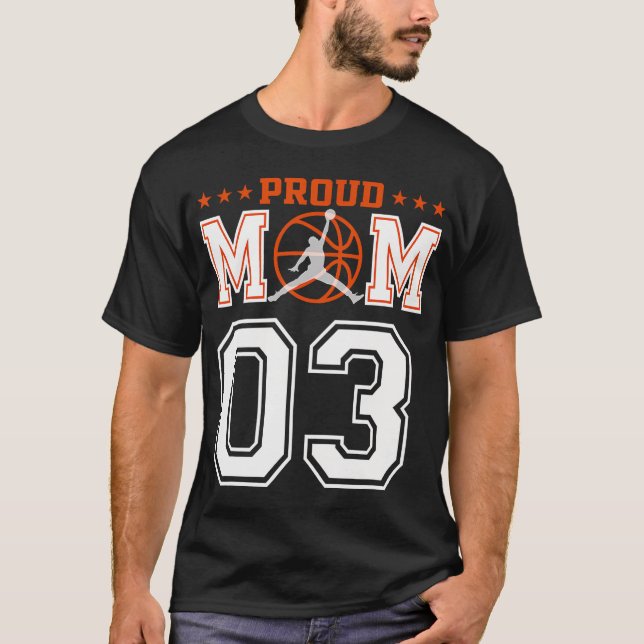 Camiseta Personalizado número 03 Orgullosa madre del balonc (Anverso)