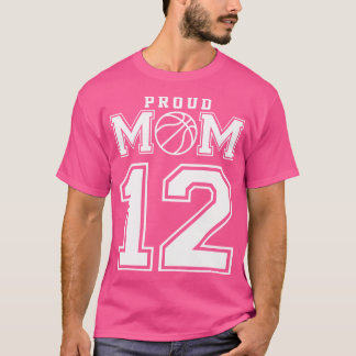 Camiseta Personalizado número 12 orgullosa madre del balonc