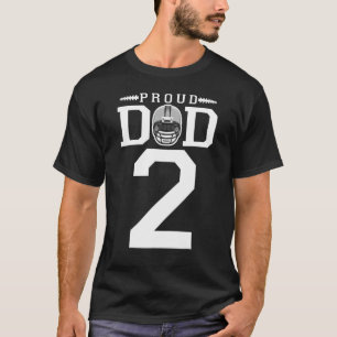 Camiseta Personalizado número 2: Fútbol orgulloso, papá per
