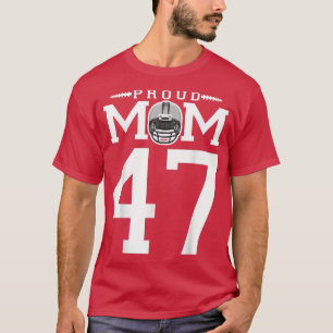 Camiseta Personalizado número 47 Orgullosa madre de fútbol 