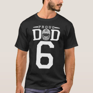 Camiseta Personalizado número 6 Fútbol Orgulloso Personaliz