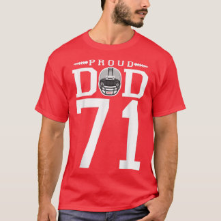 Camiseta Personalizado número 71 Fútbol Orgulloso papá pers