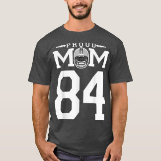 Camiseta Personalizado número 84 Orgullosa madre de fútbol 