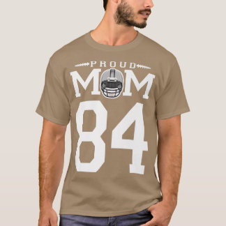 Camiseta Personalizado número 84 Orgullosa madre de fútbol 