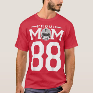 Camiseta Personalizado número 88 Orgullosa madre de fútbol