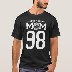 Camiseta Personalizado número 98 Orgullosa madre de fútbol