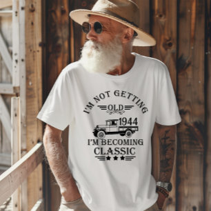 Camiseta Personalizado ochenta cumpleaños 80 vintage