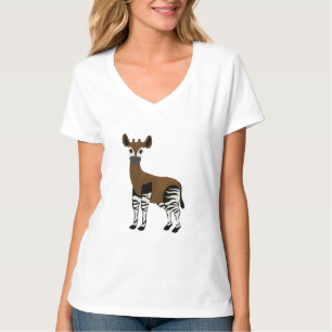 Camiseta Personalizado Okapi, animal Majestic Okapi, amante