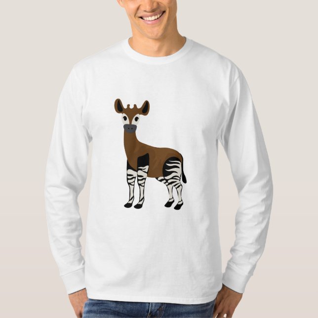 Camiseta Personalizado Okapi, animal Majestic Okapi, amante (Anverso)