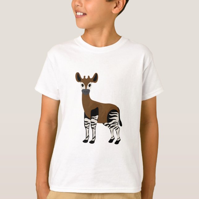 Camiseta Personalizado Okapi, animal Majestic Okapi, amante (Anverso)