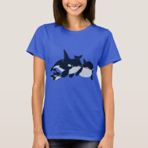 Camiseta Personalizado Orca para mujeres