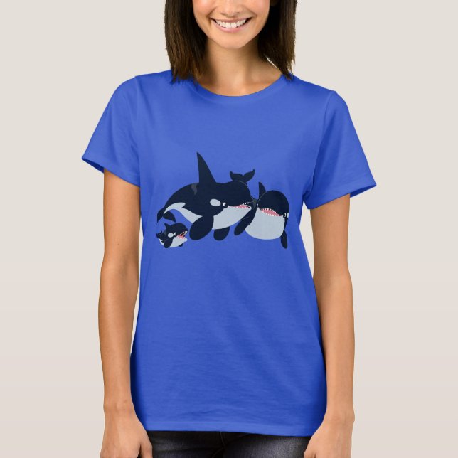 Camiseta Personalizado Orca para mujeres (Anverso)