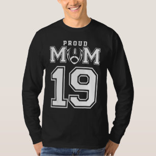 Camiseta Personalizado Orgullosa Madre número 19 Personaliz
