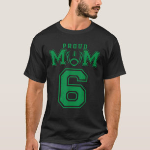Camiseta Personalizado Orgullosa Madre Número 6 G Personali