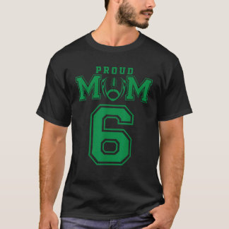 Camiseta Personalizado Orgullosa Madre Número 6 G Personali