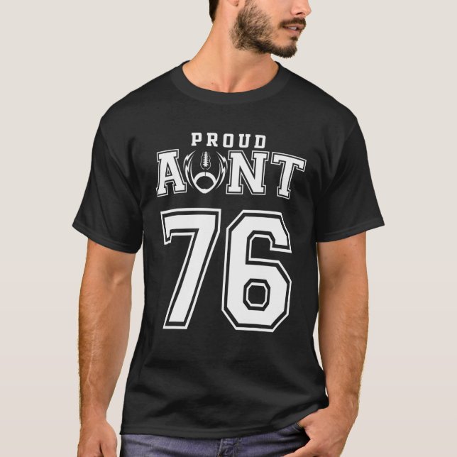 Camiseta Personalizado Orgullosa Tía 76 Personalizada (Anverso)