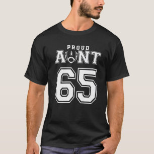 Camiseta Personalizado Orgullosa Tía de Fútbol Número 65 Pe