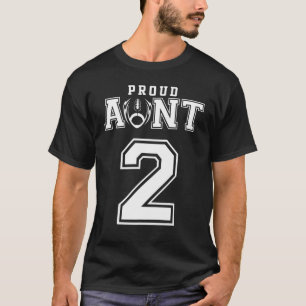 Camiseta Personalizado Orgullosa Tía Número 2 Personalizada