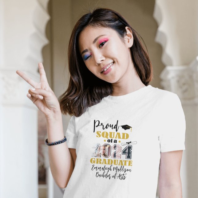 Camiseta Personalizado Orgulloso Escuadrón Foto Graduado 20 (Subido por el creador)