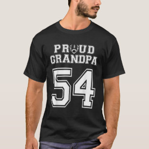 Camiseta Personalizado Orgulloso Fútbol Abuelo Número 54 Pe
