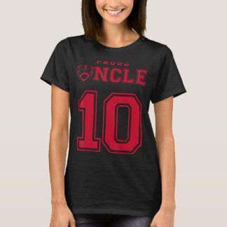 Camiseta Personalizado Orgulloso Fútbol Tío Número 10 R Per