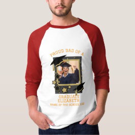 Camiseta Personalizado orgulloso padre de una foto de gradu