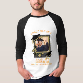 Camiseta Personalizado orgulloso padre de una foto de gradu
