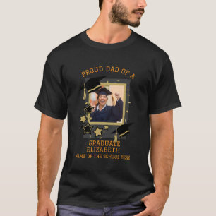 Camiseta Personalizado orgulloso padre de una foto de gradu