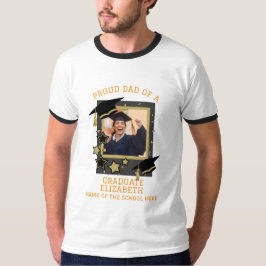 Camiseta Personalizado orgulloso padre de una foto de gradu